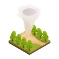 Tornado In Forest Composition Royalty Free Stock Photo