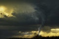 Tornado - Funnel Cloud on the Field Royalty Free Stock Photo