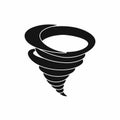 Tornado icon in simple style