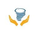 Tornado Insurance icon. Colored simple elements from insurance collection
