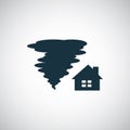 Tornado insurance icon