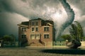 Tornado over the house