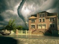 Tornado over the house