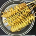 TORNADO POTATO KOREAN FOOD Royalty Free Stock Photo
