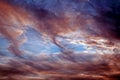 Tornado sky. Royalty Free Stock Photo