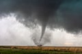 Supercell tornado over a field in Kansas