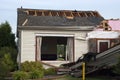 Tornado Storm Damage House Home Destroyed by Wind Royalty Free Stock Photo