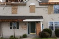 Tornado Storm Damage House Home Destroyed by Wind Royalty Free Stock Photo