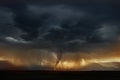 Tornado Super Cell Storm Royalty Free Stock Photo