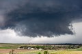 Tornado Supercell in Oklahoma over small town