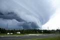 Tornado touching down Royalty Free Stock Photo