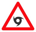 Tornado Warning - Vector Icon Illustration Royalty Free Stock Photo