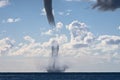 Tornados over the mediterranean sea Royalty Free Stock Photo