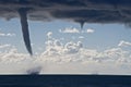 Tornados over the mediterranean sea Royalty Free Stock Photo
