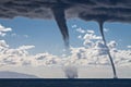 Tornados over the mediterranean sea Royalty Free Stock Photo