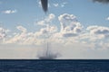 Tornados over the mediterranean sea Royalty Free Stock Photo