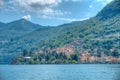 Torno village and lake Como in Italy Royalty Free Stock Photo