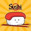 Toro Sushi cartoon