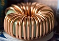 Toroidal inductance coil Royalty Free Stock Photo