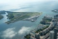 Toronto. Aerial view of Billy Bishop Toronto City Airport. Canada Royalty Free Stock Photo