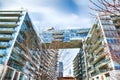 TORONTO, CANADA - April 25, 2020: Modern condo buildings with huge windows in Downtown Toronto. Royalty Free Stock Photo