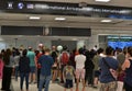 Connected World waiting arrivals in Airport