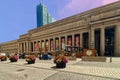 Toronto, Canada, Aug 5, 2022. Beautiful skies add to the beauty of a colonial structure - Union Station