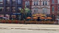 Toronto, Canada, Aug 5, 2022. Sidewalks given a summer facelift near George Brown College