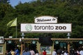 Toronto Canada, August 24 2019: Editorial photograph of people standing in line waiting to get into the Toronto Zoo. The Royalty Free Stock Photo