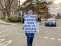 TORONTO, CANADA - DECEMBER 4, 2021: ANTI-COVID VACCINE PROTEST OUTSIDE QUEEN`S PARK.