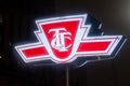 The sign of Toronto Transit Commission TTC transport Royalty Free Stock Photo