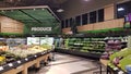 Produce department of retail store in Canada
