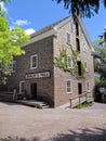 Toronto, Canada - 08 11 2011: Exterior of the 19th-century Roblins Mill building in the open-air heritage museum Black