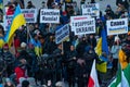 Demonstration against the war of Russian aggressors against Ukraine in Toronto