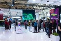 Visitors view the presented cars Canadian International Auto Show