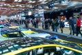 Visitors view the presented cars at the 2020 Canadian International AutoShow