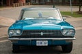 TORONTO, CANADA - 08 18 2018: 1967 Ford Thunderbird hardtop oldtimer car made by American automaker Ford Motor Company