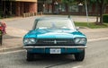 TORONTO, CANADA - 08 18 2018: 1967 Ford Thunderbird hardtop oldtimer car made by American automaker Ford Motor Company