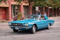 TORONTO, CANADA - 08 18 2018: 1967 Ford Thunderbird hardtop oldtimer car made by American automaker Ford Motor Company on display