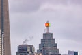 Chinese Lunar New Year of the Rabbit symbol on the top of the TD Tower sign