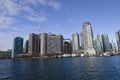 Toronto, Canada - January 27, 2016: Toronto skyline from lake, Ontario, Canada.