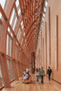 TORONTO, CANADA - July 25, 2009: Art Gallery of Ontario in Downtown Toronto - Galleria Italia - interior