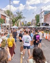 Crowds outside enjoying the annual street festival OssFest - Meet Me on Ossington