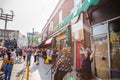 TORONTO, ON, CANADA - JULY 29, 2018: Street view of the crowd at Kensington market in Toronto.