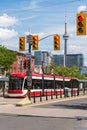 Toronto streetcar at the station