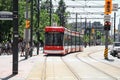 TORONTO, CANADA -23 JUNE 2019: A view of the new Toronto Street Cars Royalty Free Stock Photo