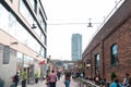 Distillery District, former Gooderham & Worts Distillery. Historic district with stores, cafes and restaurants Royalty Free Stock Photo
