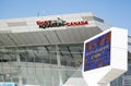 TORONTO, CANADA - MAY 3, 2020: Ripley`s Aquarium at home of Canada sign at the top of the entrance of the building. Royalty Free Stock Photo