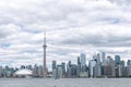 Toronto skyline with modern tall financial buildings in the background. Skyscrapers in Toronto Royalty Free Stock Photo