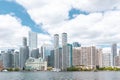 Toronto skyline with modern tall financial buildings in the background. Skyscrapers in Toronto Royalty Free Stock Photo